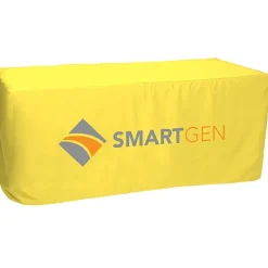 Serged Closed-Back Fitted Table Cover - 6 feet