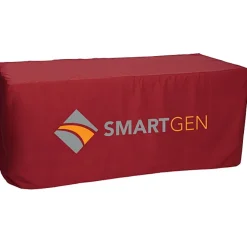 Serged Closed-Back Fitted Table Cover - 6 feet