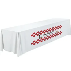 Serged Closed-Back Polyester Table Throw - 12 feet