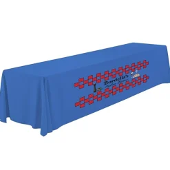 Serged Closed-Back Polyester Table Throw - 12 feet