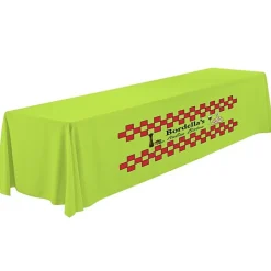 Serged Closed-Back Polyester Table Throw - 12 feet