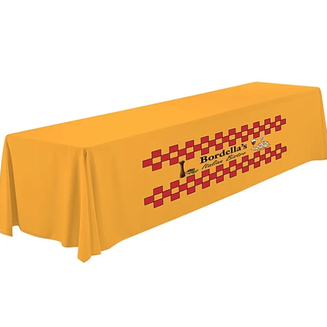 Serged Closed-Back Polyester Table Throw - 12 feet