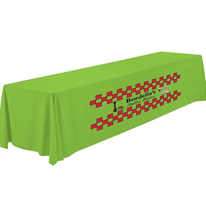 Serged Closed-Back Polyester Table Throw - 12 feet
