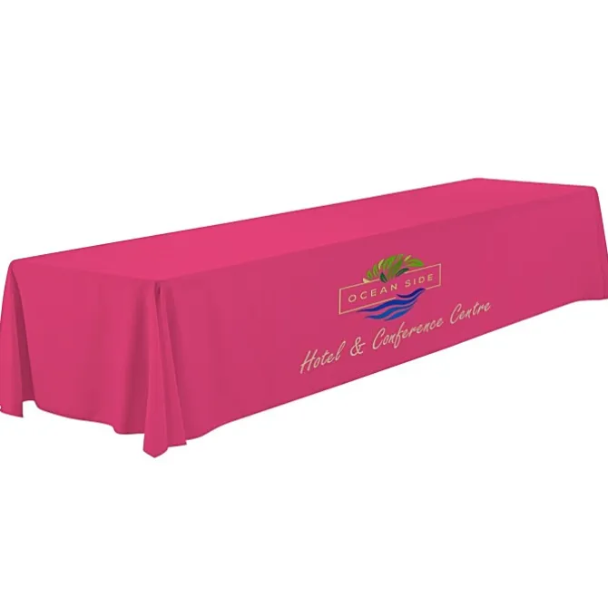 Serged Closed-Back Polyester Table Throw - 16 feet