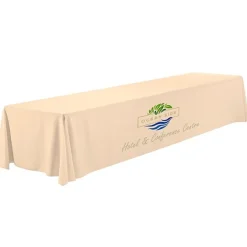 Serged Closed-Back Polyester Table Throw - 16 feet