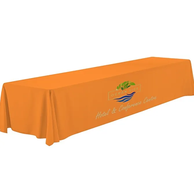 Serged Closed-Back Polyester Table Throw - 16 feet