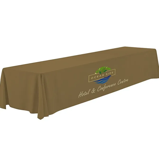 Serged Closed-Back Polyester Table Throw - 16 feet