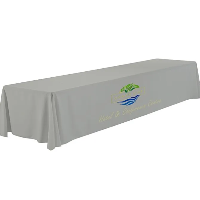 Serged Closed-Back Polyester Table Throw - 16 feet