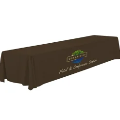 Serged Closed-Back Polyester Table Throw - 16 feet