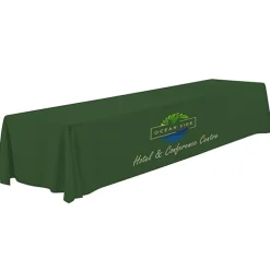 Serged Closed-Back Polyester Table Throw - 16 feet