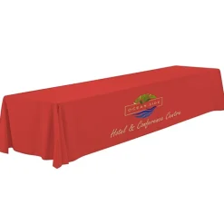 Serged Closed-Back Polyester Table Throw - 16 feet