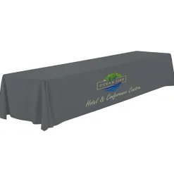 Serged Closed-Back Polyester Table Throw - 16 feet