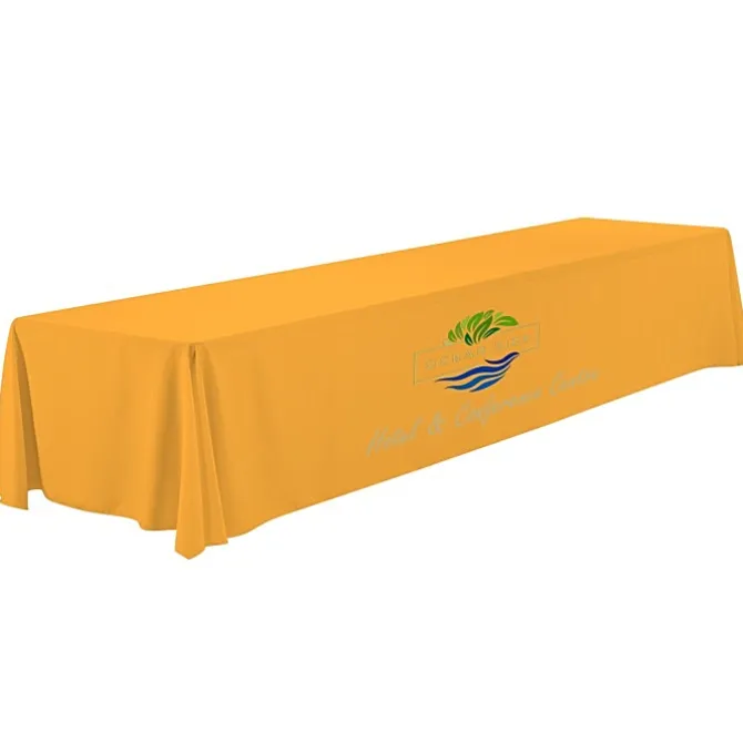 Serged Closed-Back Polyester Table Throw - 16 feet