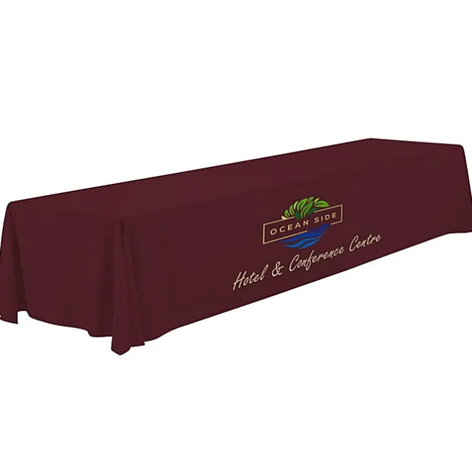 Serged Closed-Back Polyester Table Throw - 16 feet
