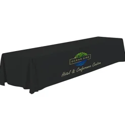 Serged Closed-Back Polyester Table Throw - 16 feet