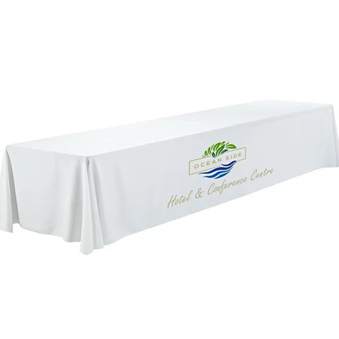 Serged Closed-Back Polyester Table Throw - 16 feet