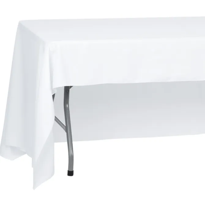Serged Closed-Back Polyester Table Throw - 16 feet - Full Color