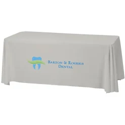 Serged Closed-Back Stain Resistant Table Throw - 6 feet