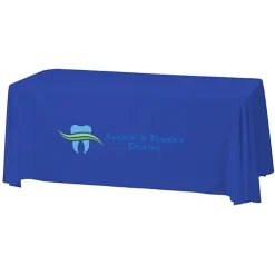 Serged Closed-Back Stain Resistant Table Throw - 6 feet - 24 hr