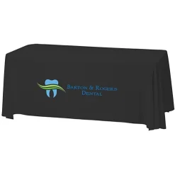 Serged Closed-Back Stain Resistant Table Throw - 6 feet - 24 hr