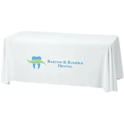Serged Closed-Back Stain Resistant Table Throw - 6 feet - 24 hr