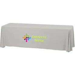 Serged Closed-Back Stain Resistant Table Throw - 8 feet