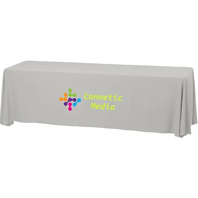 Serged Closed-Back Stain Resistant Table Throw - 8 feet