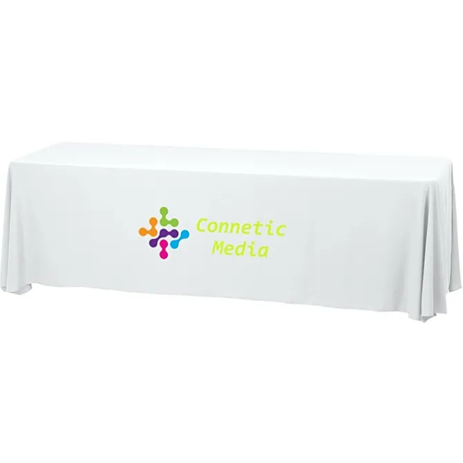 Serged Closed-Back Stain Resistant Table Throw - 8 feet