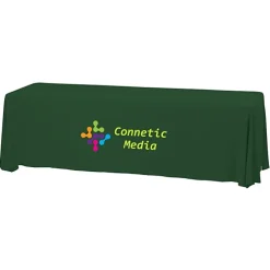 Serged Closed-Back Stain Resistant Table Throw - 8 feet