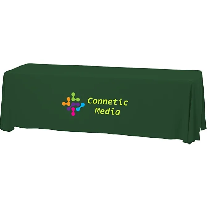 Serged Closed-Back Stain Resistant Table Throw - 8 feet