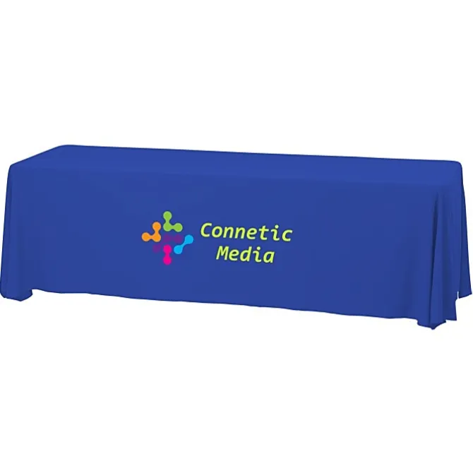 Serged Closed-Back Stain Resistant Table Throw - 8 feet