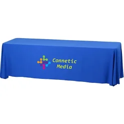 Serged Closed-Back Stain Resistant Table Throw - 8 feet