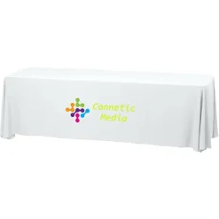 Serged Closed-Back Stain Resistant Table Throw - 8 feet - 24 hr