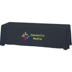 Serged Closed-Back Stain Resistant Table Throw - 8 feet - 24 hr