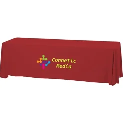 Serged Closed-Back Stain Resistant Table Throw - 8 feet - 24 hr