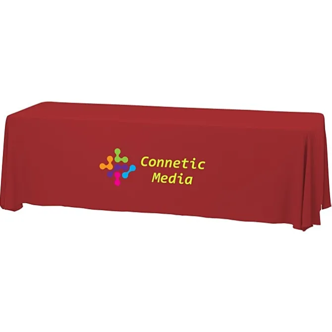 Serged Closed-Back Stain Resistant Table Throw - 8 feet - 24 hr
