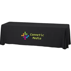 Serged Closed-Back Stain Resistant Table Throw - 8 feet - 24 hr