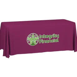 Serged Closed-Back Table Throw - 6 feet