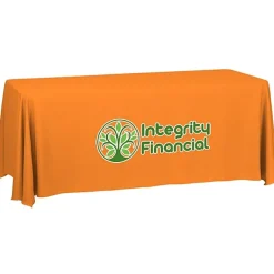 Serged Closed-Back Table Throw - 6 feet - 24 hr