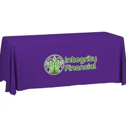 Serged Closed-Back Table Throw - 6 feet - 24 hr