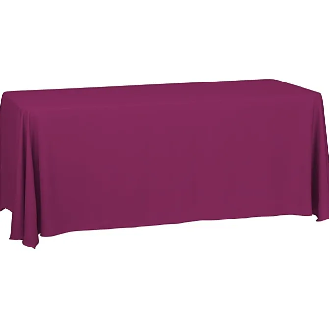 Serged Closed-Back Table Throw - 6 feet - Blank