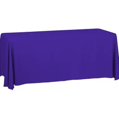 Serged Closed-Back Table Throw - 6 feet - Blank