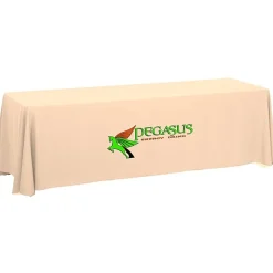 Serged Closed-Back Table Throw - 8 feet - 24 hr