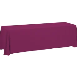 Serged Closed-Back Table Throw - 8 feet - Blank