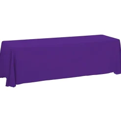 Serged Closed-Back Table Throw - 8 feet - Blank