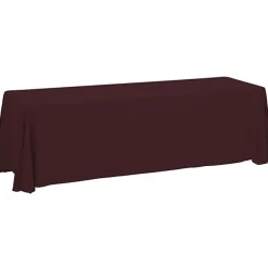 Serged Closed-Back Table Throw - 8 feet - Blank