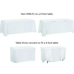 Serged Convertible Table Throw - 4 feet to 6 feet - Full Color