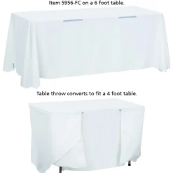 Serged Convertible Table Throw - 4 feet to 6 feet - Full Color