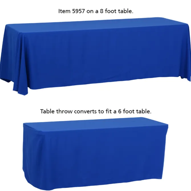 Serged Convertible Table Throw - 6 feet to 8 feet