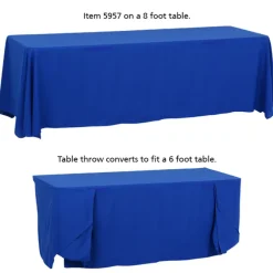 Serged Convertible Table Throw - 6 feet to 8 feet